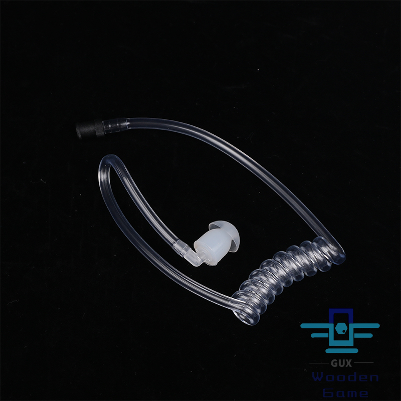 🔥Woo🔥 Tai nghe nút tai ống khí âm thanh cuộn trong suốt cho bộ đàm Radio hai chiều