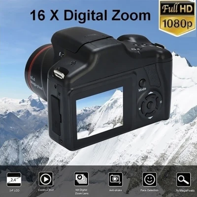 XJ05 Full HD 1080P 2.4inch 16X Zoom Photography Digital Video Camera Camcorder