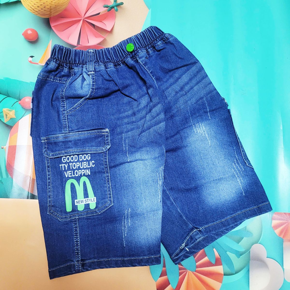 Quần short jean bé 40kg đến 61kg, quần ngố jean thun NHIỀU MẪU, size 18 đén size 23 - NH BIG SIZE SHOP