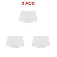 3PCS High Quality Cotton Panty Plus Size Underwear Woman Seamless Boxers Mid Waist Safety Shorts Breathable Boyshorts