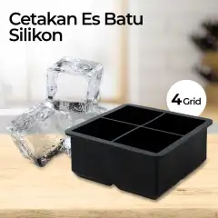 SSGP Cetakan Es Batu Silikon Big Ice Maker 4 Grid SSGP4 Cetakan Batu Plastik Bulat Kecil Besar Silikon Tempat Tutup Bulet Krim Dengan Kotak Anak Bayi Cetak Botol Esbatu Crim Tekan Pencetak Banyak Bpa Free Karakter Putar Krem Tertutup Sedang Tube Bundar IH