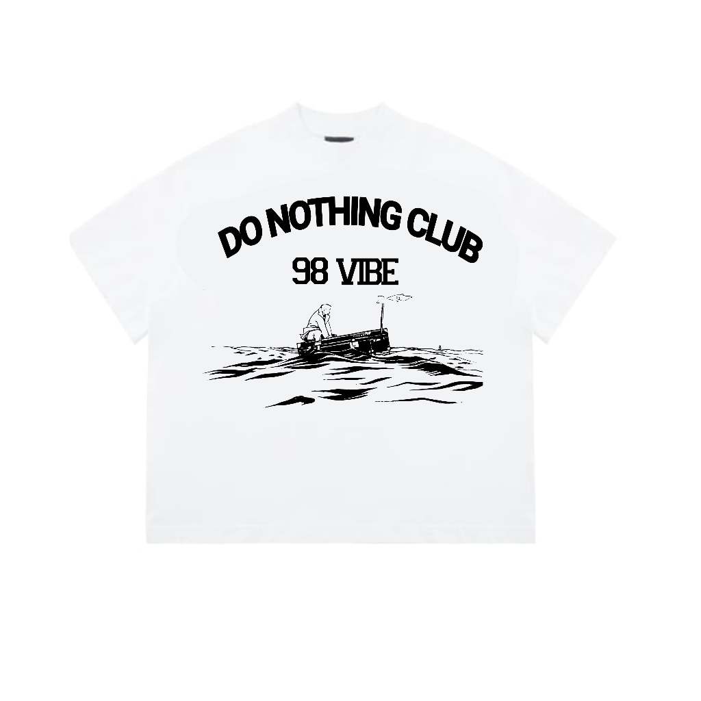 Áo thun Boxy do nothing club 98stu vintage 100% cotton 250gsm bo cổ dày dặn S-5XL