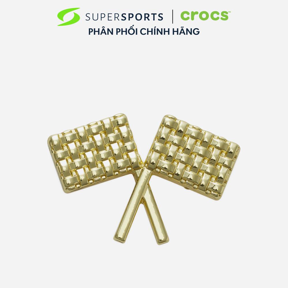 Phụ Kiện Jibbitz™ Crocs Gold Kart Flags 1Pcs - Vàng - 10012366