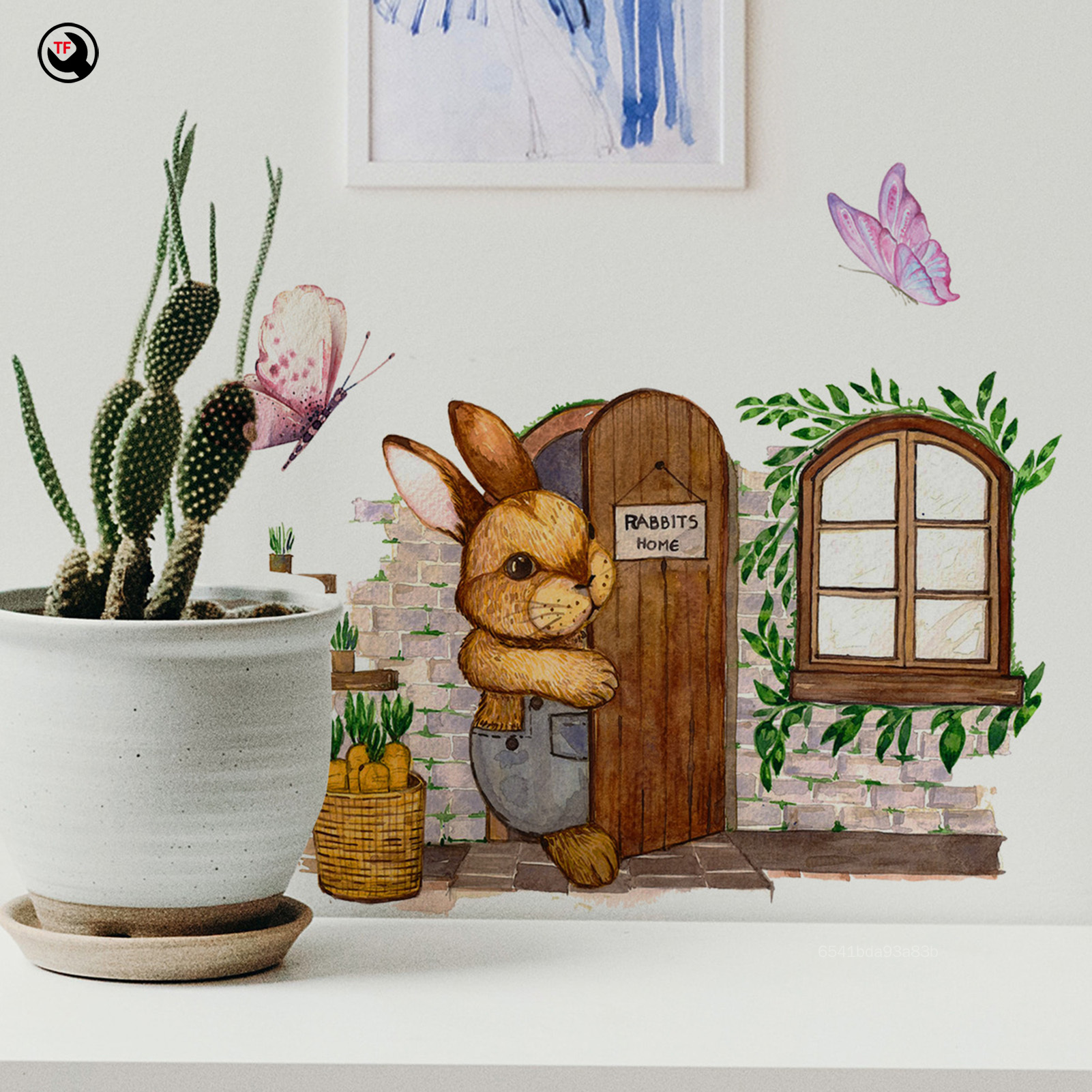 Thỏ trang trí hình bướm Miếng Dán Tường DIY Có Thể Tháo Rời Trang Trí Nội Thất Miếng Dán Tường Cho Trẻ Em Của tranh tường trong phòng Trang Trí Nội Thất TF-MY