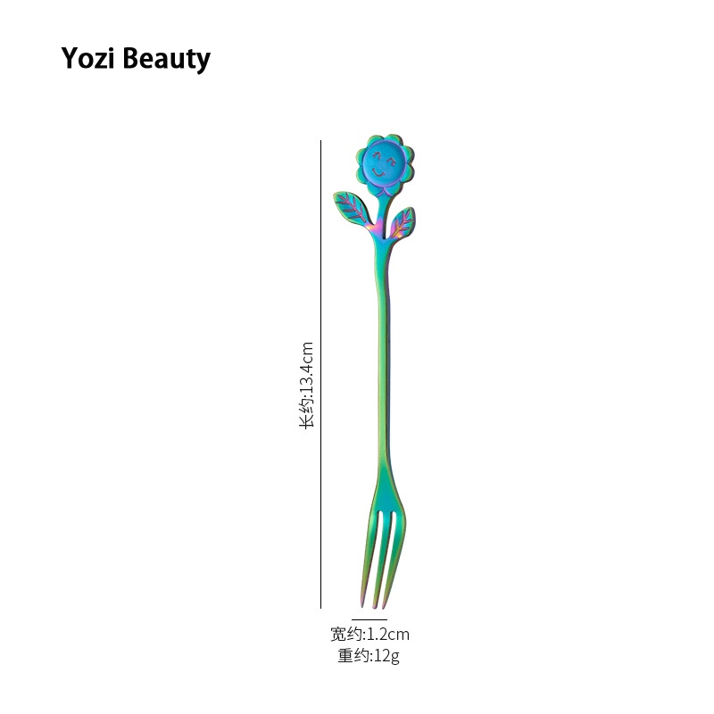 Stainless steel sunflower shaped coffee spoon ราคา 16 บาท*ส่งฟรี