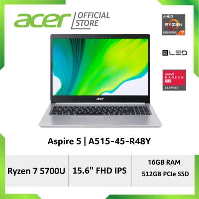 [AMD Ryzen 5000 Series] Acer Aspire 5 A515-45-R48Y 15.6 Inches FHD IPS Laptop | Ryzen 7 5700U