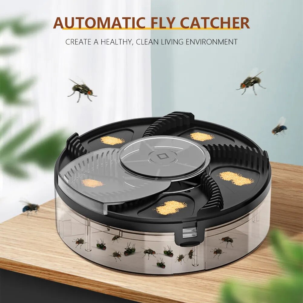 Automatic Fly Trap Home Garden Flies Killer Restaurant Flycatcher Catch  Canteen Fly Machine Indoor INSECT TRAP Fly Repellent