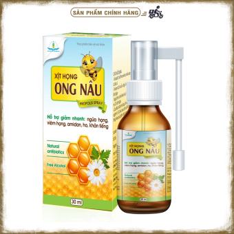 Xịt Họng ONG NÂU Propous spray - giảm ho , ngứa họng,..... (chai 30ml)