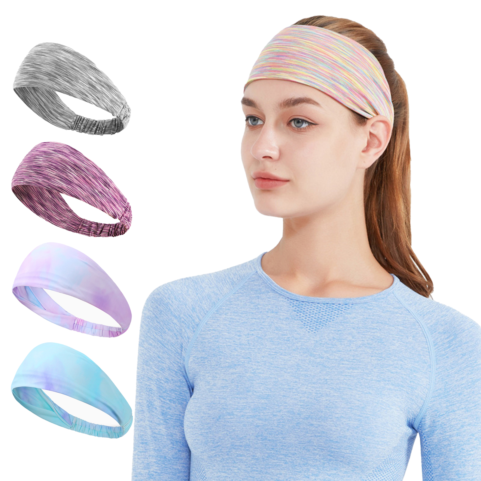 Phoenix B2C Sport Headband High Elasticity Sweat Absorption Breathable Ice