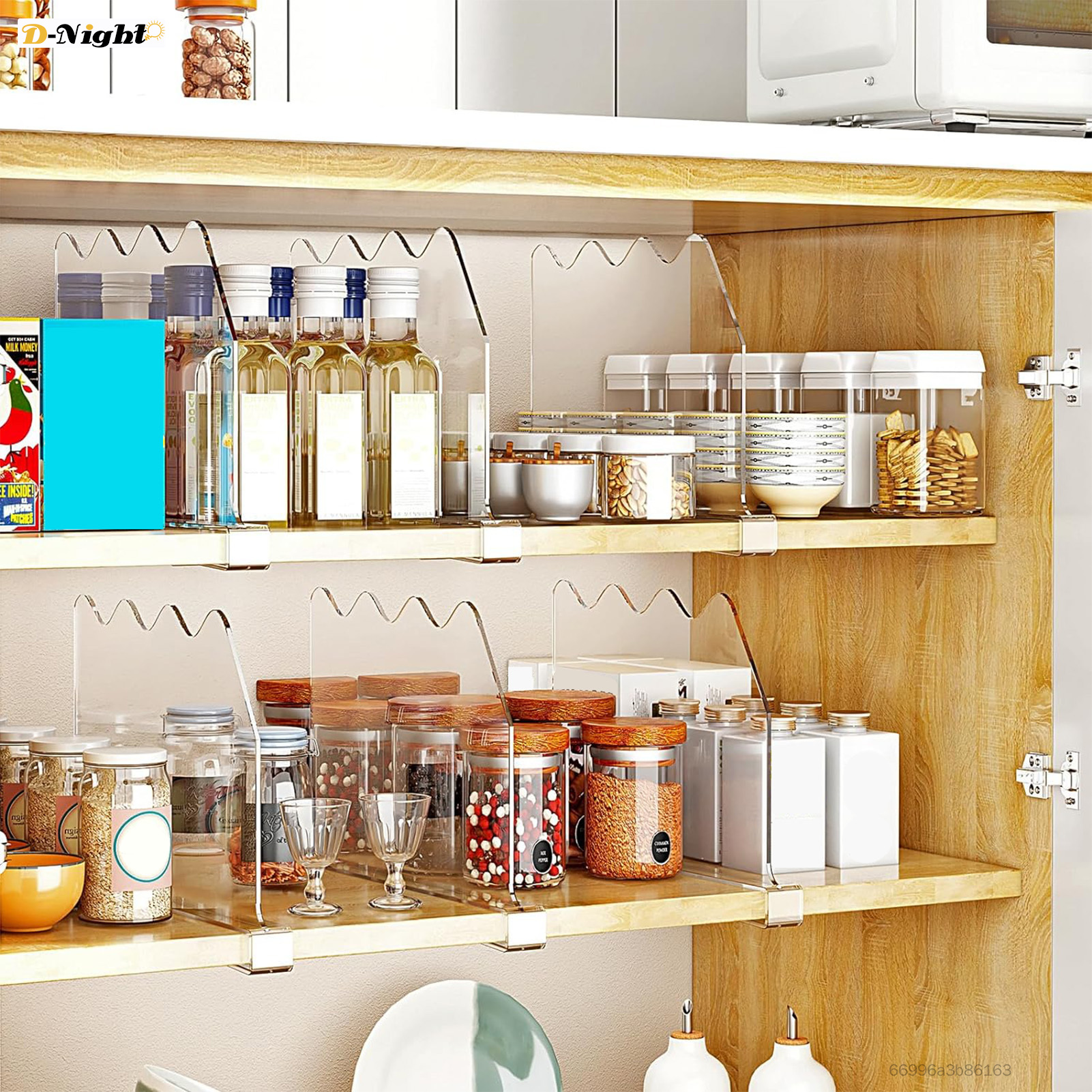 D-Đêm Acrylic Rõ Ràng kệ tủ quần áo Divider Tủ Quần Áo Kệ Kệ phân cách Cho phòng ngủ nhà bếp Và Văn Phòng DN-MY