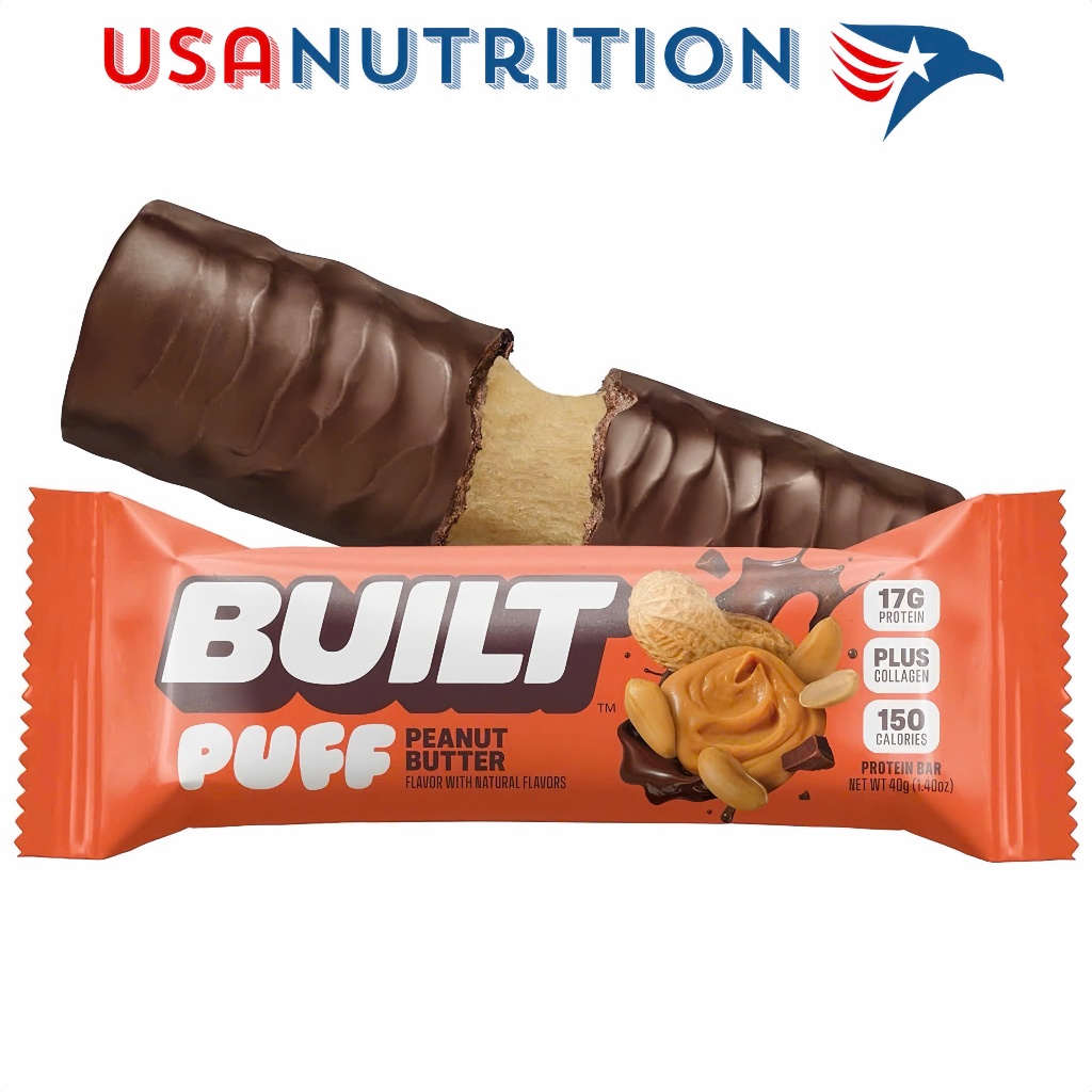 Bánh Puff Protein Bar ngàn lớp 17g protein BUILT : lẻ 1 thanh