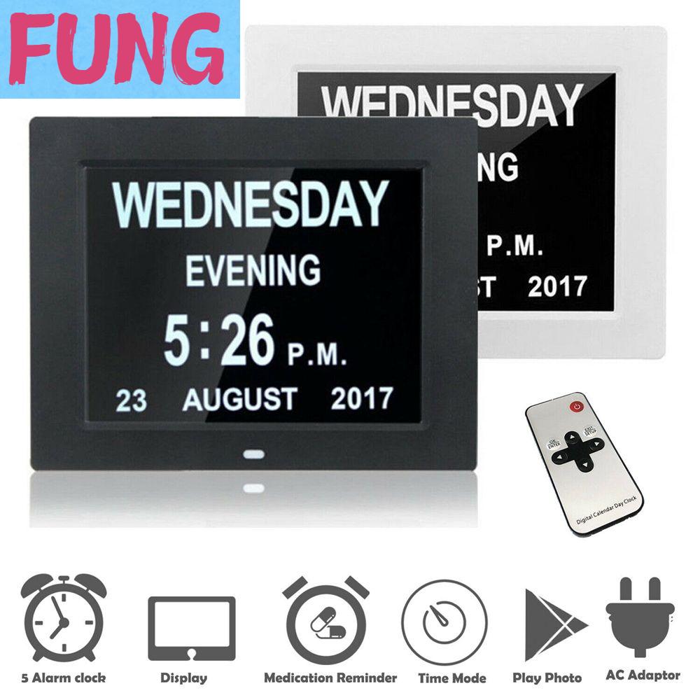 FUNG แผงควบคุม อิเล็กทรอนิกส์ ตาราง หน้าจอ LCD ภาวะสมองเสื่อม เวลา นาฬิกาปลุก ปฏิทิน การตกแต่งบ้าน นาฬิกาดิจิตอล ราคา 1,194 บาท*ส่งฟรี