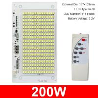 ONETOONE 1Pcs 25/40/60/100/250W LED Solar Light Board SMD5730 White Light Remote Control Floodlight High Brightness Light Source Panel For Outdoor Garden Lamp