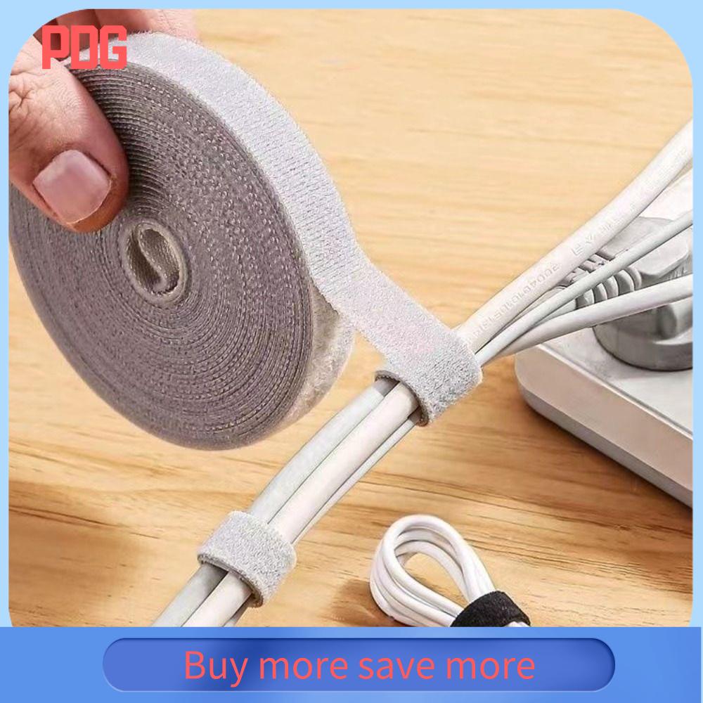 PDG Nylon Dây buộc cáp Tái sử dụng 5m Dây buộc quản lý  Gói vòng lặp Hộp đựng cáp