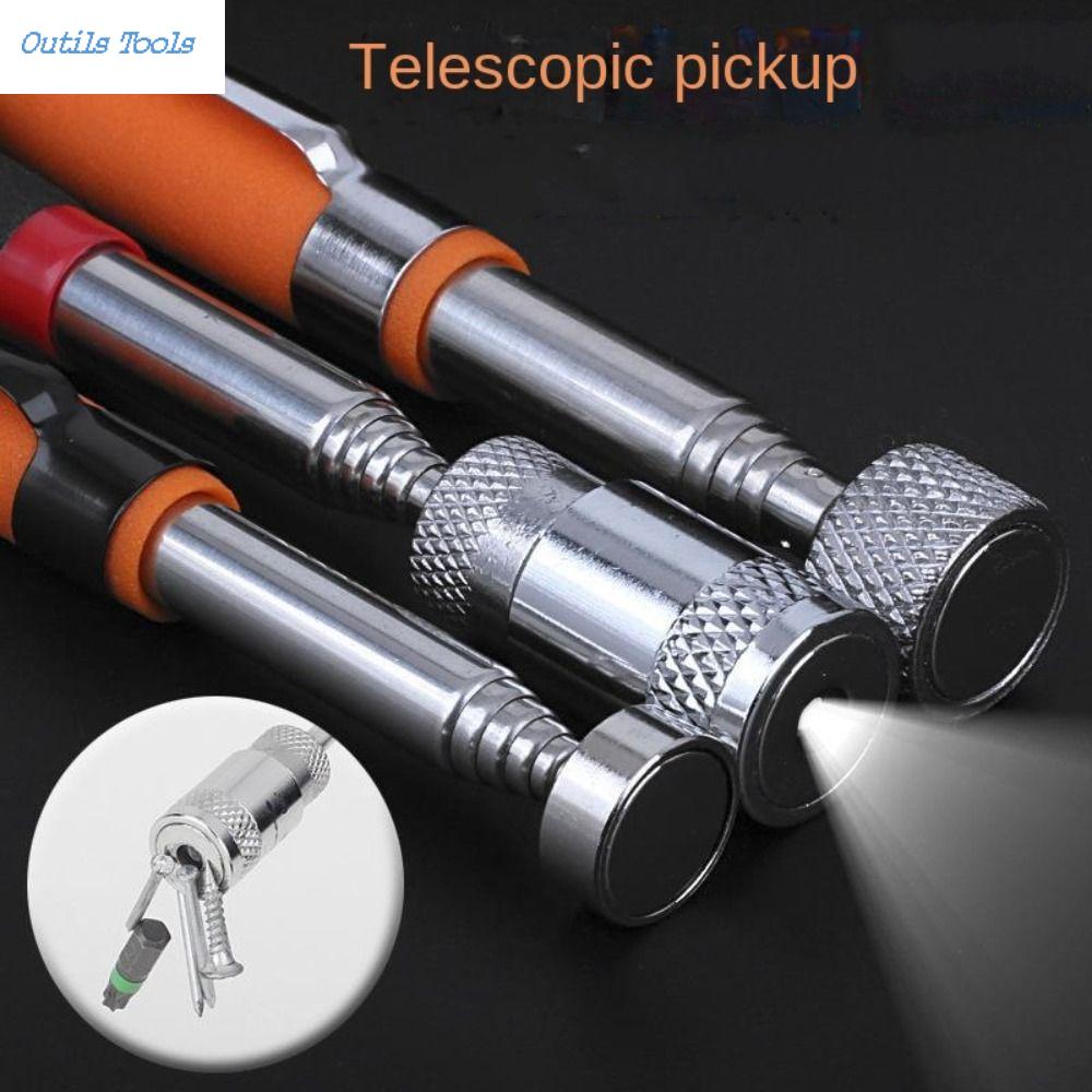 OUTILS Có thể điều chỉnh Để Chọn Lên Các Loại Hạt Cầm tay Với Ánh Sáng ic Pick-Up Công Cụ Kính thiên văn Bút Từ Nam châm Dính Tiện Ích Pickup Rod Stick