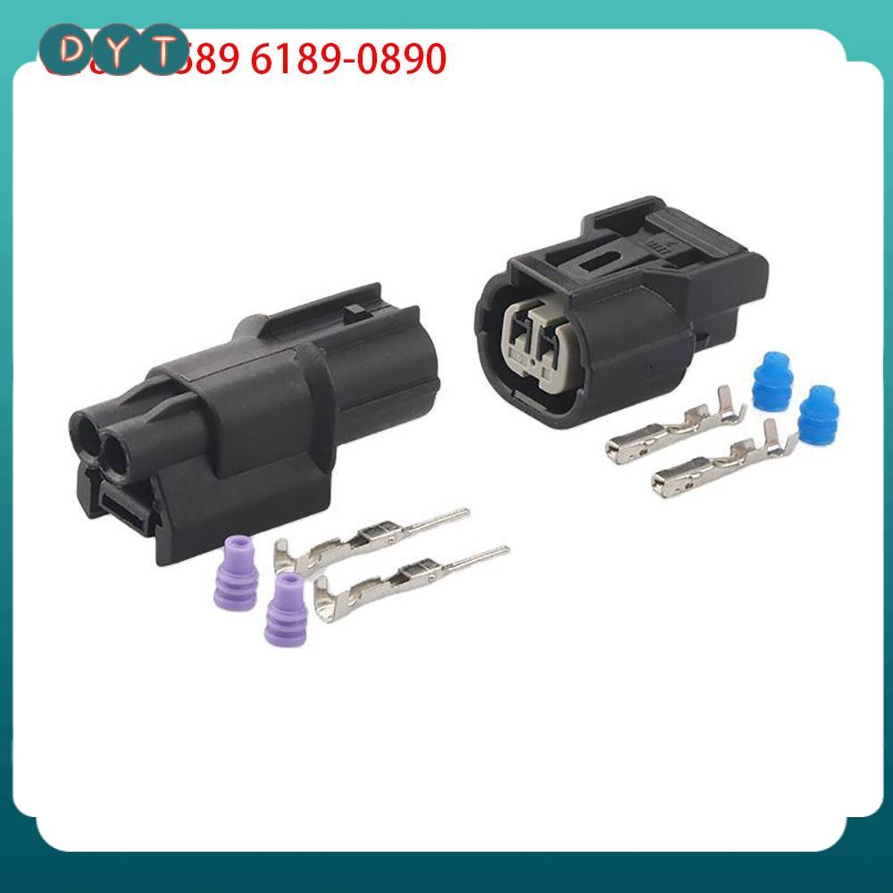 DYT 1Set Nam Nữ Đầu nối ô tô Công tắc nhấn 2 chân 040 Phích cắm cảm biến ABS Tín hiệu rẽ Đèn pha LED 6188-0589 6189-0890 Cho hondas