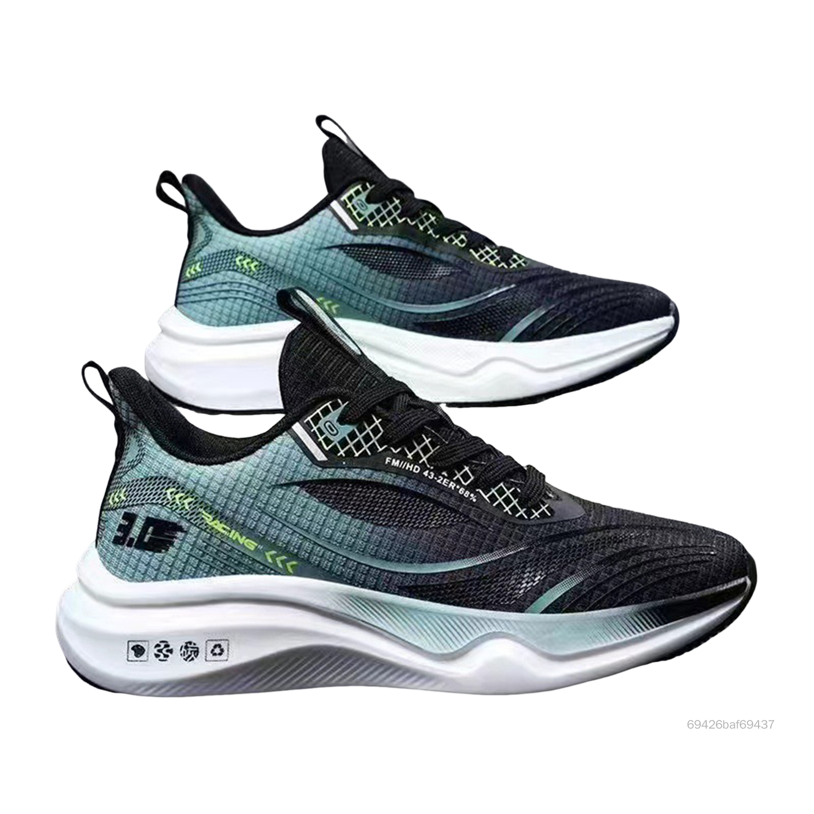Unisex Sports Casual Sneakers Anti-Slip & thoải mái Giày chạy bộ duy nhất cho tập thể dục PEL-VN