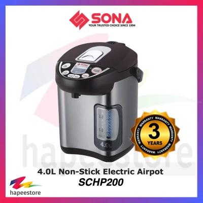 Sona 4L Non-Stick Coated Airpot SAP919 SAP 919 (3 Years Local Warranty)