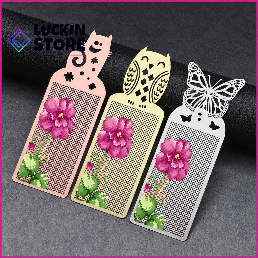 TREND 57SHOP Dễ thương Con cú Khâu chéo khí Đồ thủ công Bộ dụng cụ Khâu chéo Dấu trang Gia công Nghề thêu