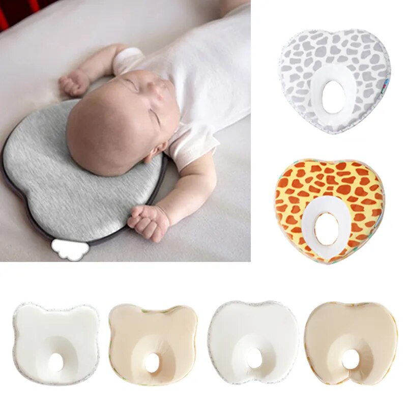 Hot Infant Anti Roll Toddler Pillow Heart Shape Toddler Sleeping Baby Head