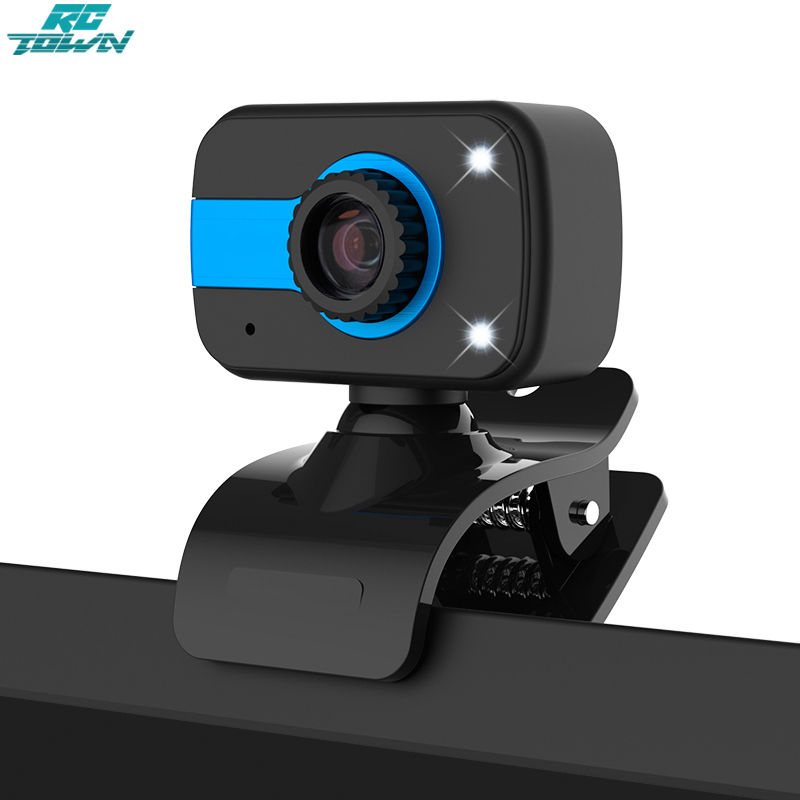 360 Degree USB 12M HD Webcam Web Cam Clip