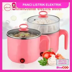 Panci Listrik Elektrik Serbaguna / Panci Multifungsi Portable Aesthetic Korea Putih Polos / Pans Panci Listrik Pot Electric Multi Cooker