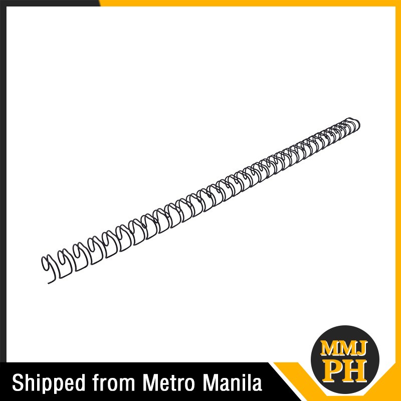 100pcs Double Loop Wire A4 Size (7.9mm) 34 Holes 3:1 Pitch 60 Sheets Binding Capacity White/Black