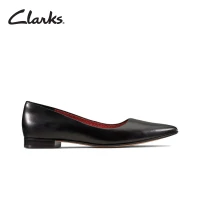 clarks book pump flat