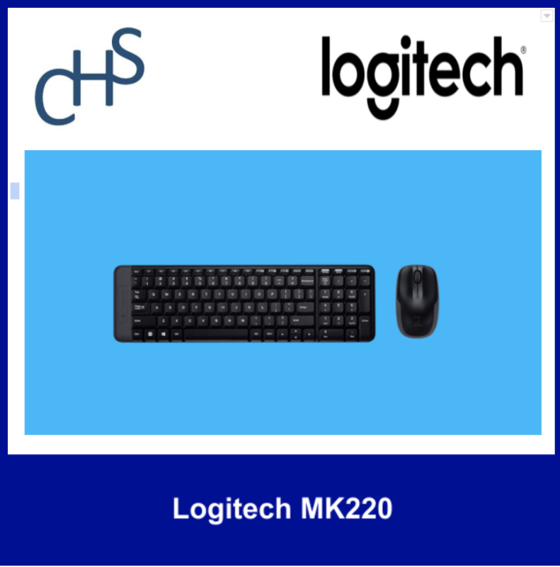 (Original) Logitech MK220 | Long Battery Life |2.4 GHZ Wireless | Minimalist and Simple | 3 years warranty Singapore
