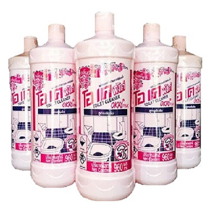 Combo 2 Chai Nước Tẩy Toilet Okay Thái Lan (960 ml * 5 chai)