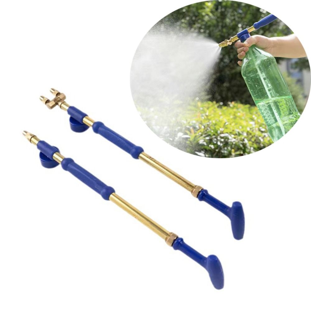 BRMU4 Đồng thau Vòi phun sương Đầu đơn/đôi Đẩy Vòi phun nước Di động Áp suất cao Bình xịt tưới tiêu