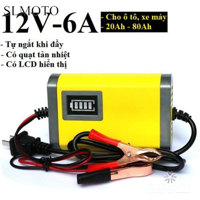 [HCM] Bộ sạc bình acquy 12v 2A thông minh tự động ngắt khi đầy sạc bình ắc quy 12v Máy Sạc Bình Ắc Quy Tự Động Cho Xe Máy (12V 2A) Sạc Bình Nhanh Cho Xe Máy Xe Ô Tô xe đạp điện và các loại bình điện khác