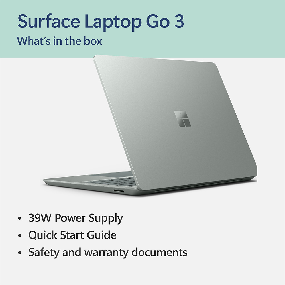 Microsoft Surface Laptop Go 3 - Intel Core I5, 8Gb Ram, 256Gb Ssd