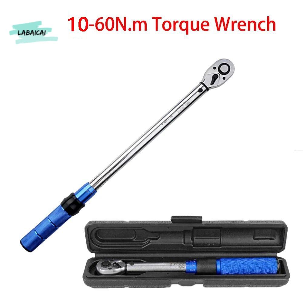 LABAICAI 10-60n.m Cờ lê mô-men xoắn 3/8 inch Chìa khóa hình vuông Cờ lê ổ cắm bánh cóc Ratcheting Chuyên nghiệp Dụng cụ xe đạp Xe đạp leo núi Giá 617,642 Đồng*Miễn phí vận chuyển
