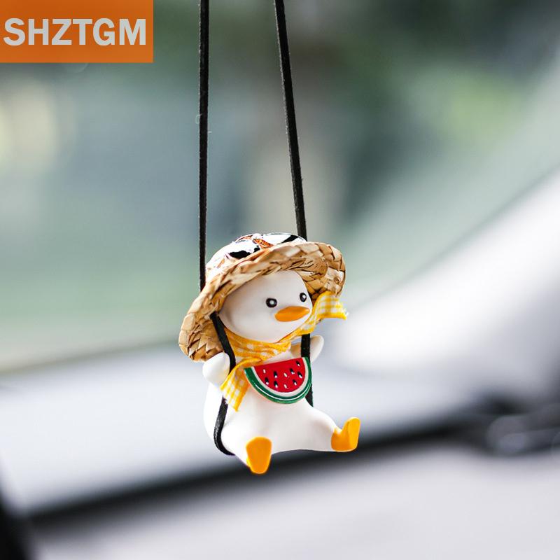 [COD] SHZTGM เครื่องประดับแบบแขวนสำหรับตกแต่งรถรูปเป็ดสุดน่ารักสำหรับตกแต่งรถ ราคา 55 บาท*ส่งฟรี