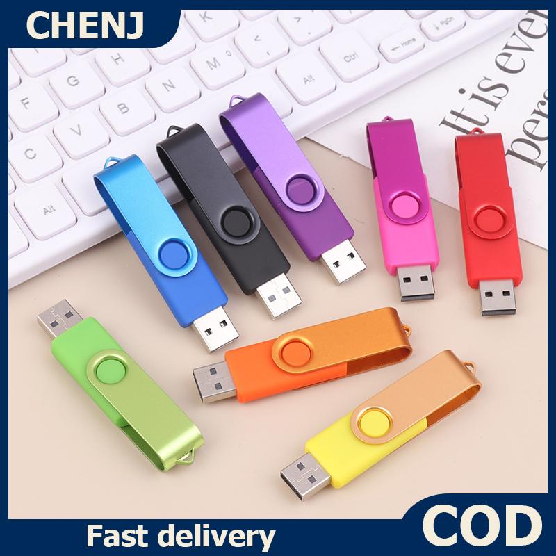 CHENJ แฟลชไดรฟ์ USB สีความจุ64เมตรไดรฟ์ปากกาหน่วยความจำเหมาะสำหรับคอมพิวเตอร์และแล็ปท็อป ราคา 55 บาท*ส่งฟรี