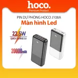 Pin dự phòng 20000mAh Hoco J108A sạc nhanh PD22.5W tích hợp màn hình Led hiển thị