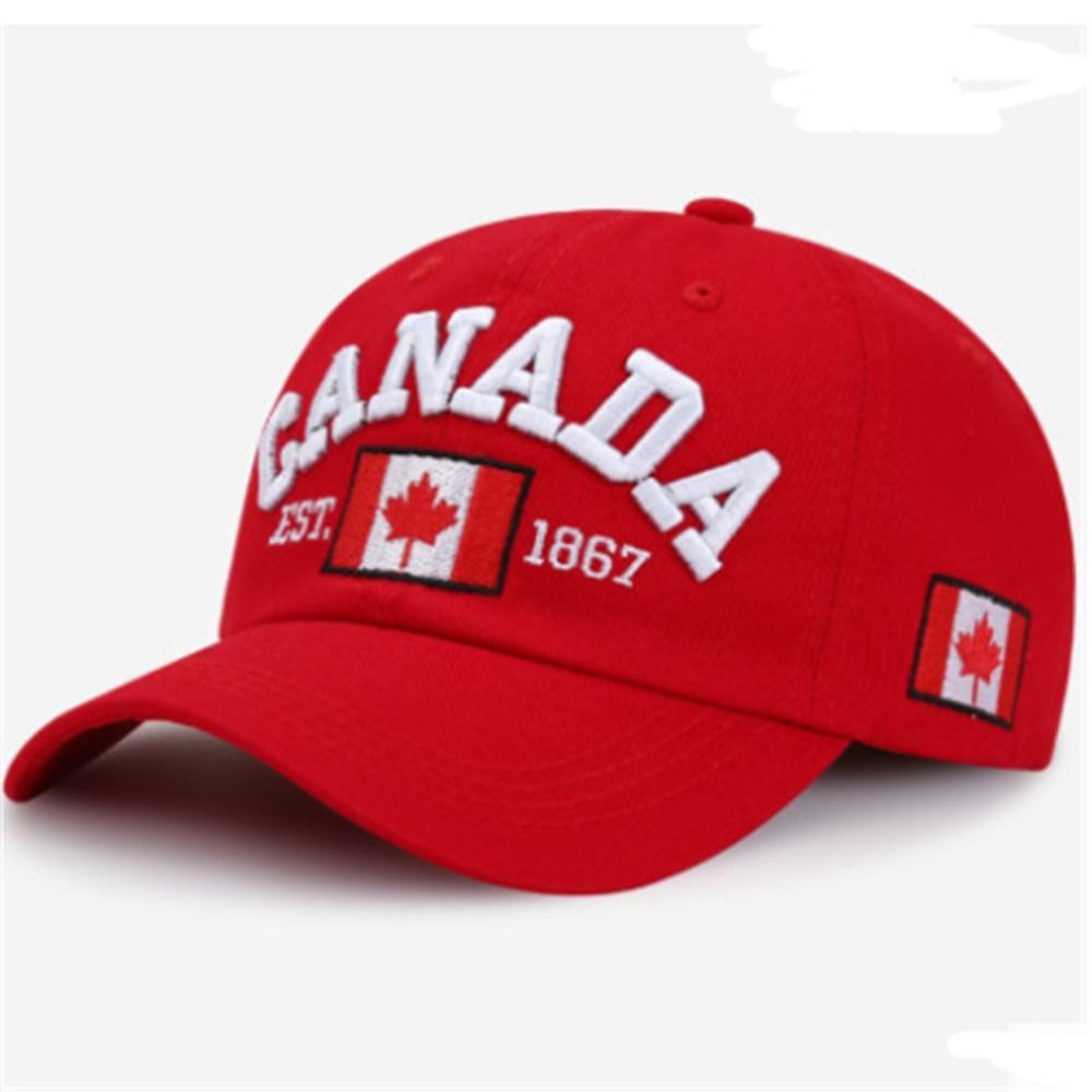 SHOWRO Embroidery Baseball Cap Cotton I Love Canada Dad Hat Fashion Flag Printed Casual Hats - 6