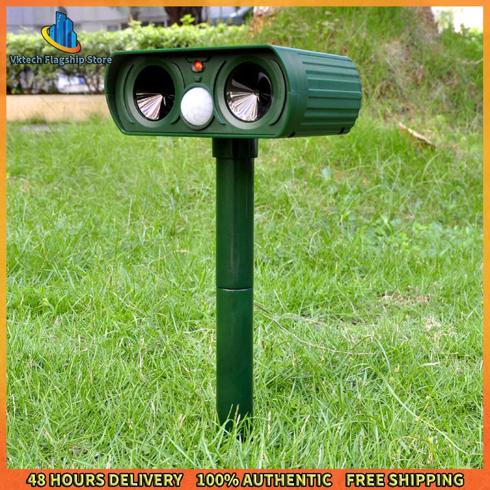 Vktech เครื่องไล่สัตว์อัลตราโซนิกกันน้ำพลังงานแสงอาทิตย์สำหรับการป้องกันแมลงและสัตว์ในสวนและบ้าน ราคา 227 บาท*ส่งฟรี