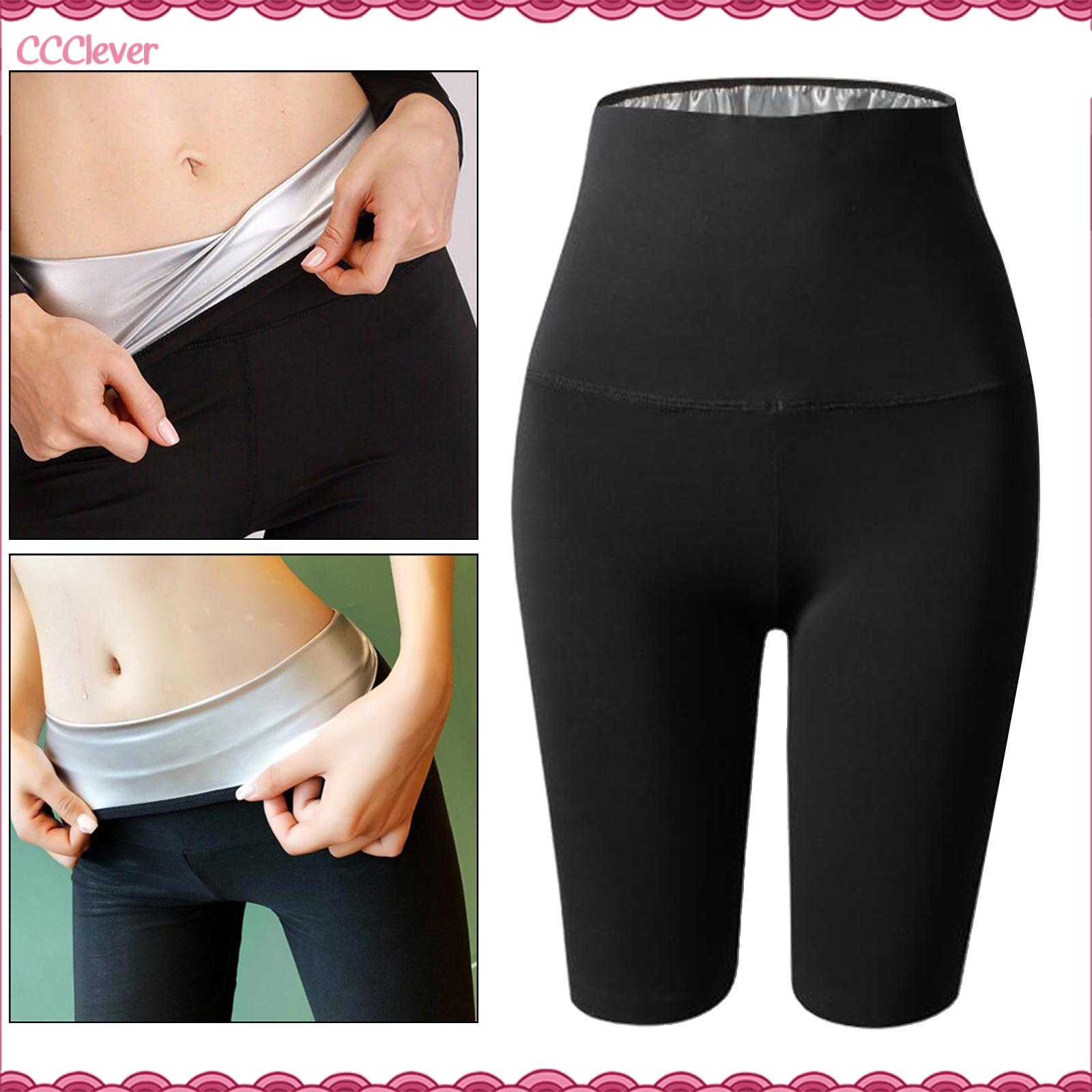 CCClever Womens Tắm Hơi Quần Nóng Mồ Hôi Nhiệt Bộ Đồ định hình Jogger Quần legging tập gym Tập Thể Dục