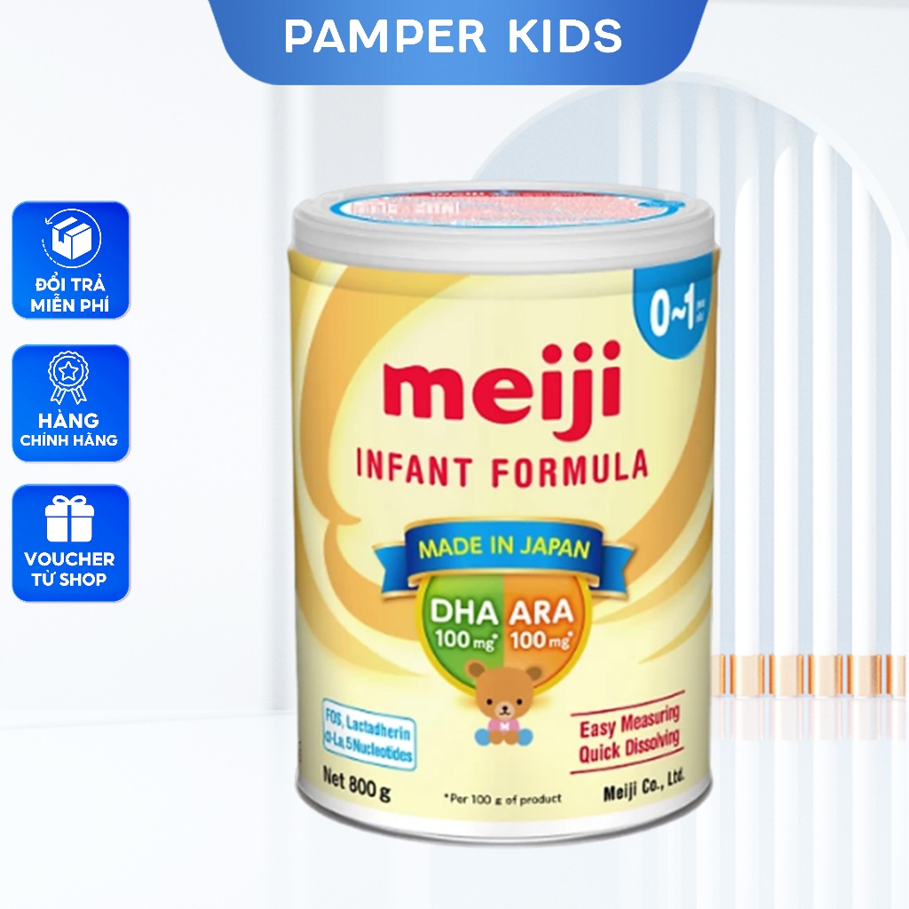Sữa Meiji Infant Formula Nhập Khẩu Chính Hãng - Cho Trẻ Từ 0 -1 Tuổi Lon 800g
