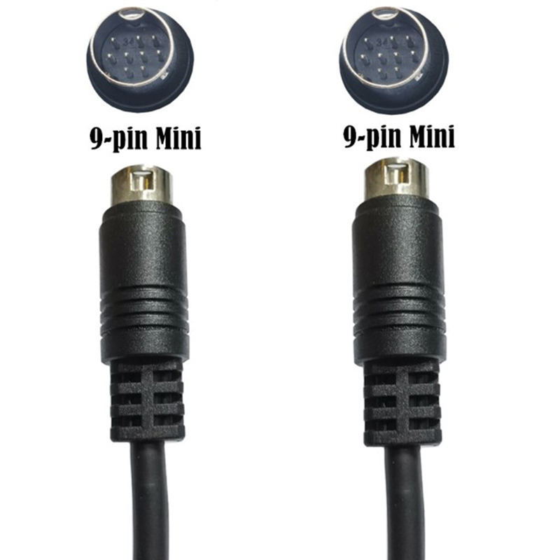 MMU Mini DIN 9-pin nam đến 9-pin nam âm thanh đầu vào cáp 1m 2m 3m Tương thích trò chơi video, card âm thanh, thiết bị âm thanh