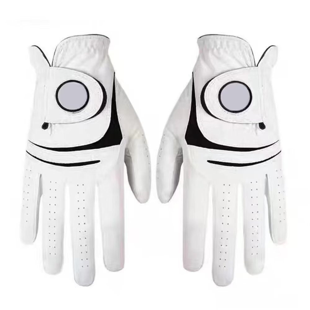 [About golf]FJ Golf Gloves Men GOLF Ball Lamb Leather Gloves Four Seasons Non-Slip Wear-Resistant Breathable Comfortable Left Hand Single