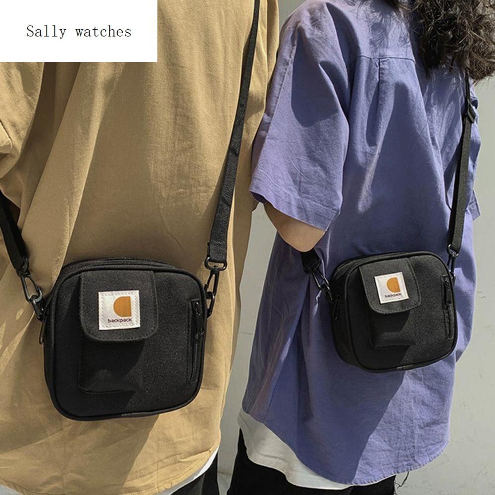 SALLY Túi xách Túi Đeo Chéo Vải Oxford Túi đưa thư Hip-hop Túi vải vuông Di động Túi đeo vai Phụ nữ