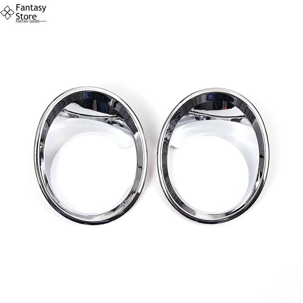 FG 2 cái vỏ Vòng Đèn Khung Đèn Đi Sương mù phía trước xe hơi trang trí cho BMW X1 2016-2019 phụ kiện ngoại thất