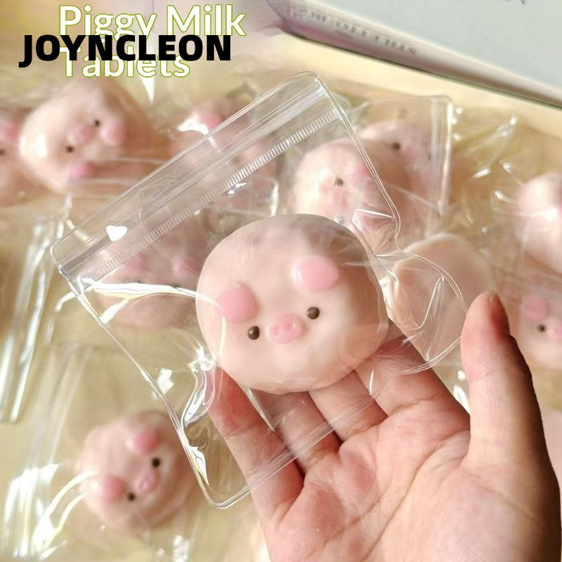 JOYNCLEON Cute Piggy Squishy Toy Stress Relief Soft TPR捏捏乐 Fun Sensory Play for Kids and Adults ราคา 25 บาท*ส่งฟรี