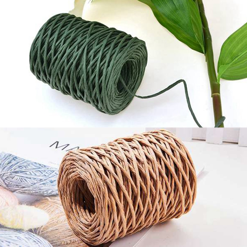 Raffia Yarn For Crochet 492ft Paper Raffia Ribbon, Packing Paper Twine  Ribbon