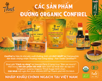 Đường thốt nốt hữu cơ và Syrup Mật thốt nốt hữu cơ Confirel OrganicLife Shop