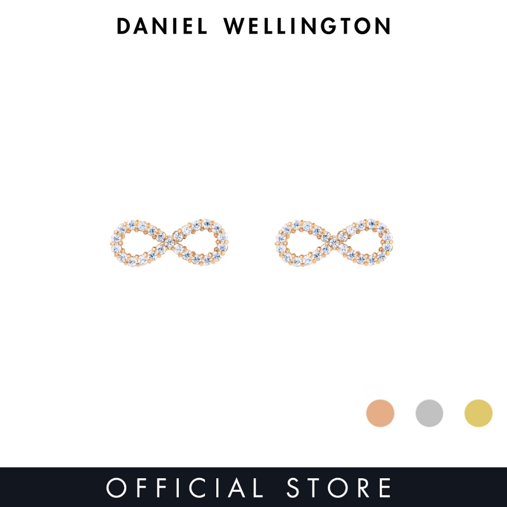 Daniel Wellington Mirelle Infinity Earring Rose Gold / Silver / Gold Unisex Earrings for women and men stainless steel crystal Earrings DW Official Authentic Original