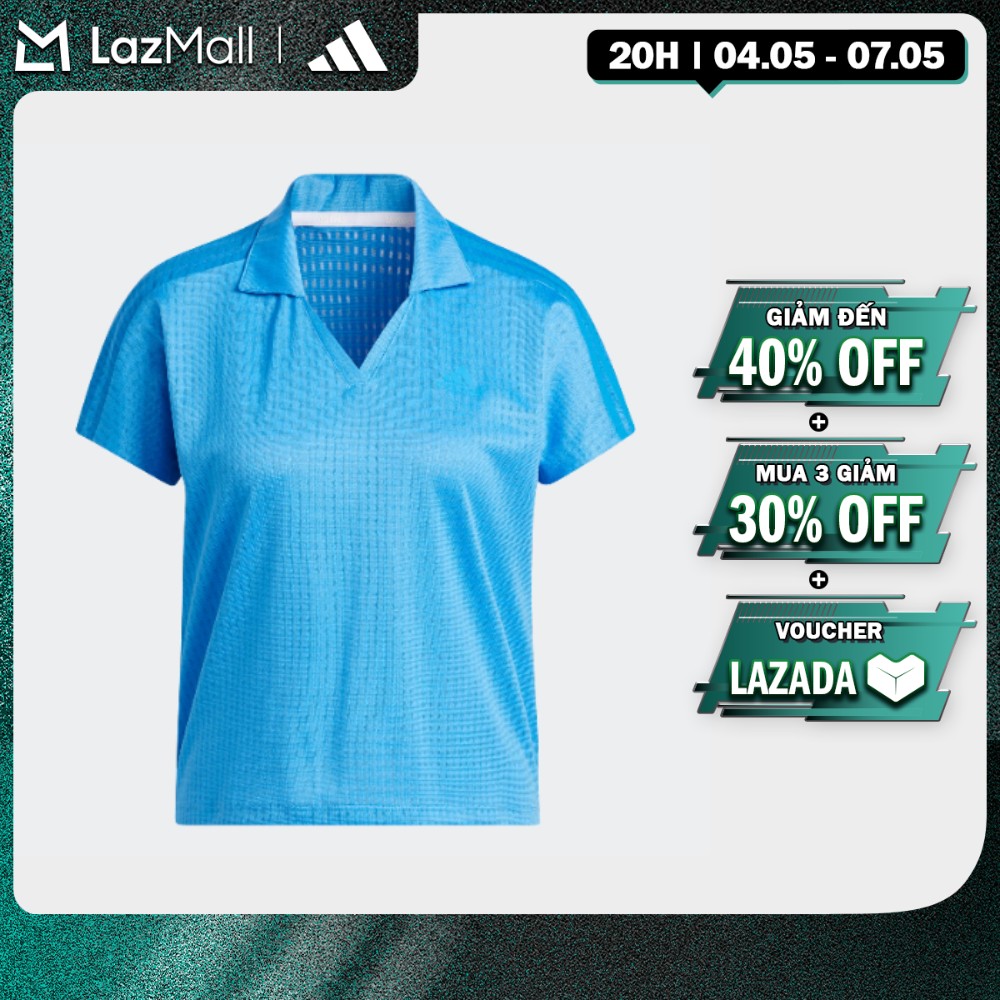 [20H 4.5-2H 5.5-MUA 3 GIẢM 30%] adidas Đánh gôn Áo Polo 3 Sọc Nữ Màu xanh da trời HG6945